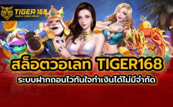 สล็อต วอเลท TIGER168 ระบบฝากถอนไวทันใจ ทำเงินได้ไม่มีจำกัด