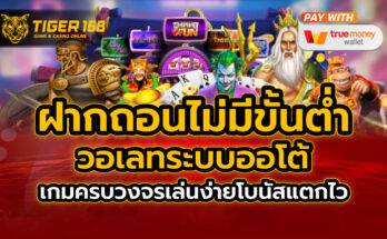 ฝากถอนไม่มีขั้นต่ำ วอเลท ระบบออโต้ เกมครบวงจรเล่นง่ายโบนัสแตกไว
